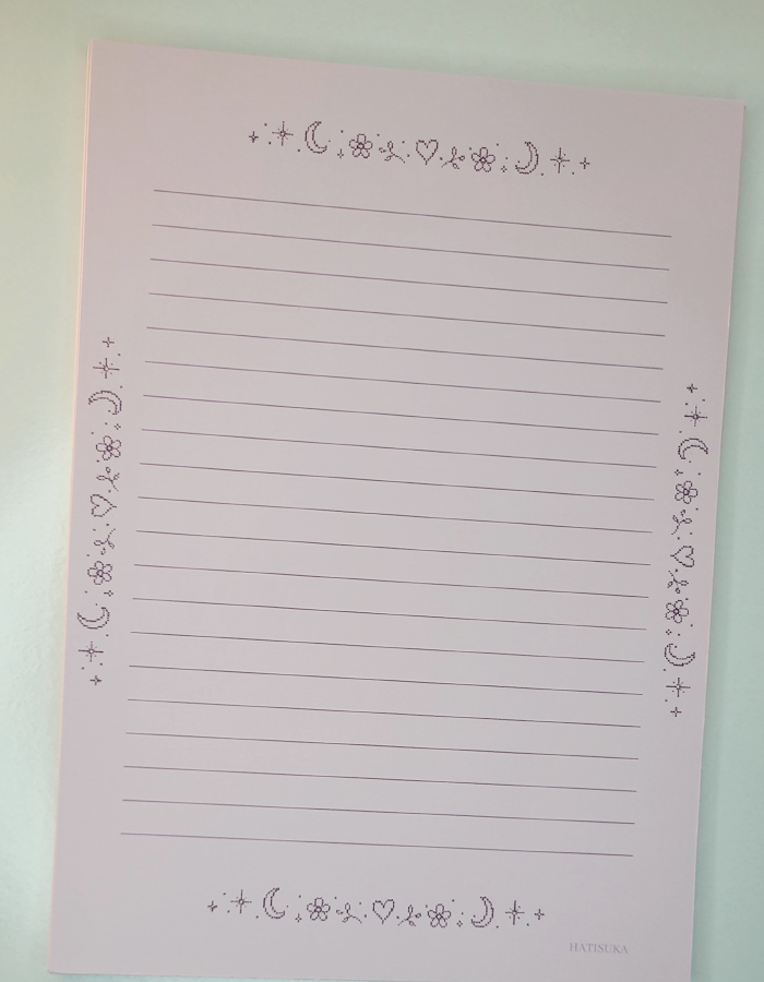 Papel de Carta Rosa Encantado