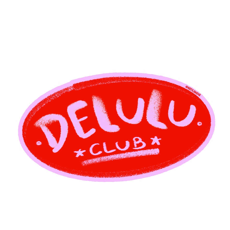 Adesivo - delulu club