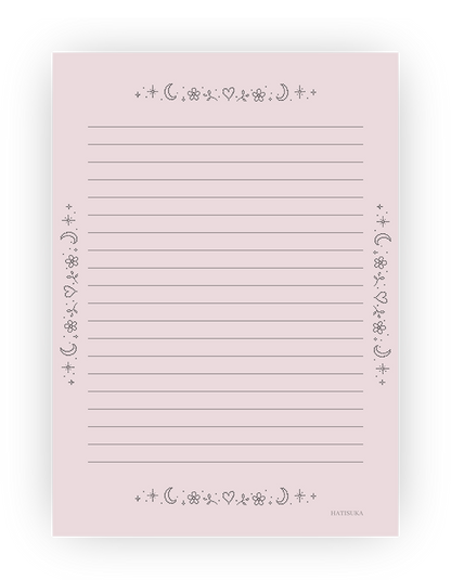 Papel de Carta Rosa Encantado